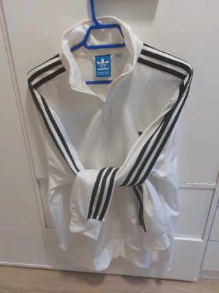 Chaqueta Adidas Blanca y negra Talla L