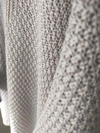 Chaqueta punto señora beige talla pequeña
