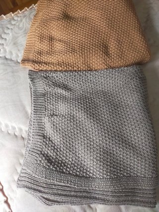 Chaqueta punto señora beige talla pequeña