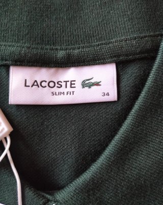 Polo Lacoste manga larga mujer verde 120€