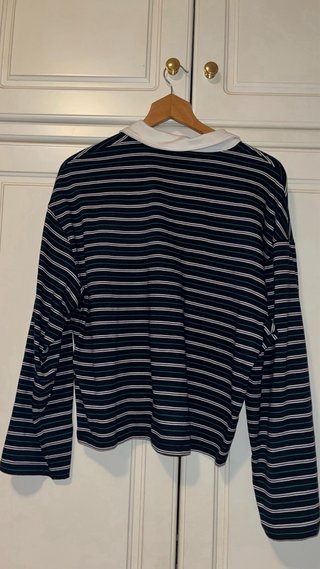 Polo manga larga Bershka rayas S