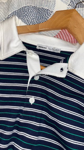 Polo manga larga Bershka rayas S