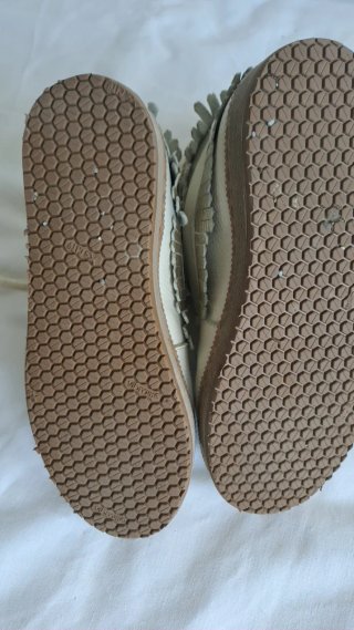 Botines Nivel Talla 35 Beige/Blanco