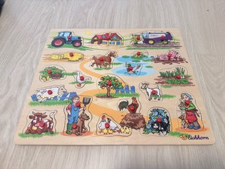 Puzzle piezas madera