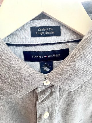 Polo Tommy Hilfiger Talla M Gris