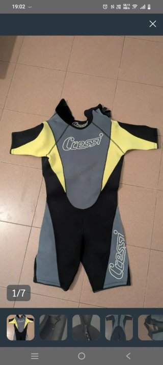 Neopreno Cressi Shorty Talla M 4mm