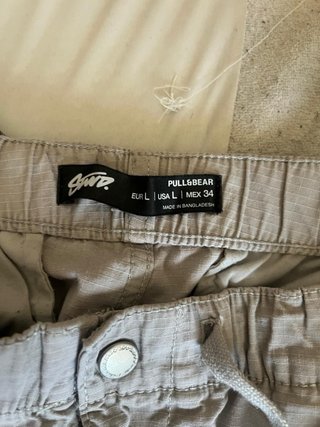 Pantalones cargo beige