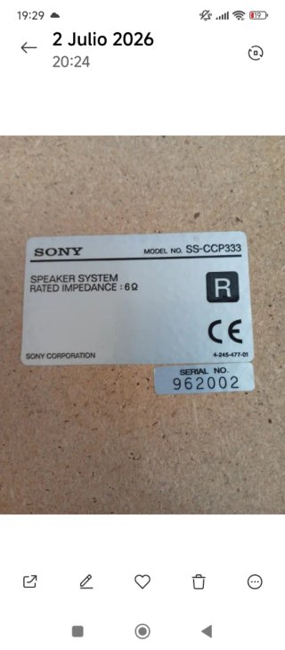 2 Altavoces Sony Marrones