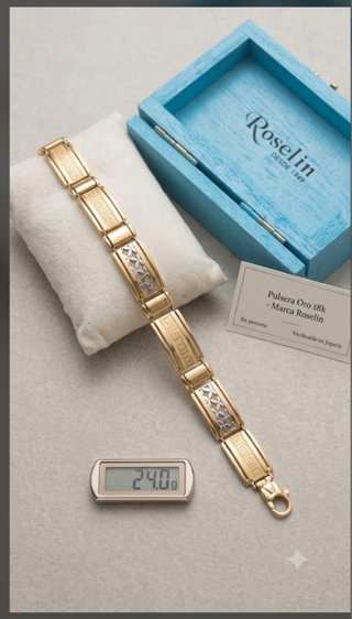 Pulsera Oro 18k Roselin 24g