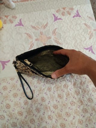 Bolso de mano estampado leopardo