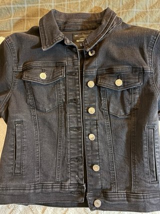 Cazadora vaquera negra Lefties Talla M