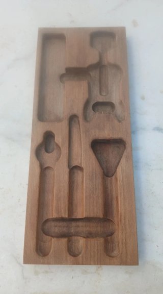 Organizador Gaveta Cozinha Madeira 18x45 vinho/bar