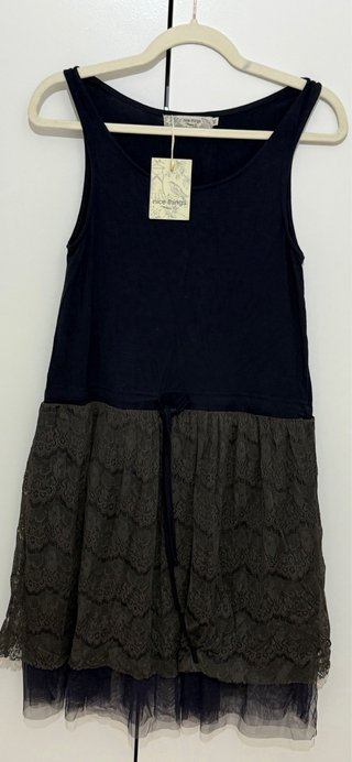 Vestido Nice Things azul y gris T M