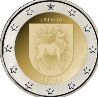MONEDA 2€ CONMEMO 🇱🇻 2025 REGION DE SELIJA