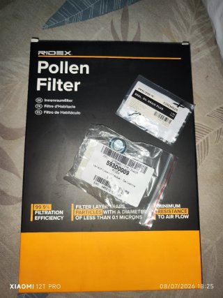 Filtro de polen RIDEX + tapón aceite
