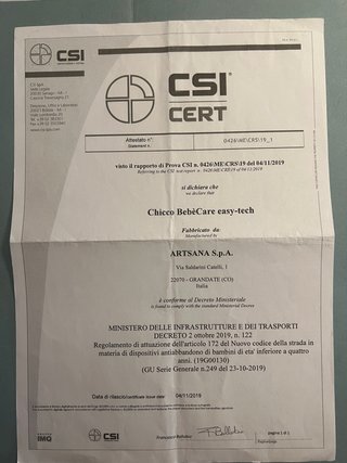 Dispositivo anti-abbandono Chicco BebèCare