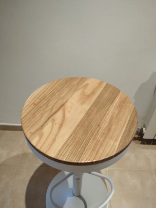Taburete Sklum Regulable Madera y Metal