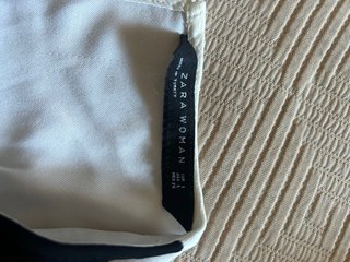 Camisa Zara manga corta bicolor