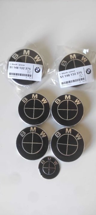 Anagramas BMW Full Black (Set de 7)