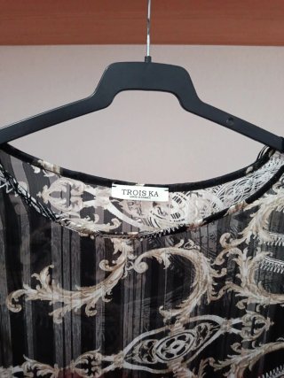 Vestido Túnica Gasa Barroco Trois K Flecos