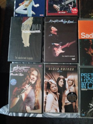 Lote 19 DVDs Queen, Bunbury,Pretenders,etc.