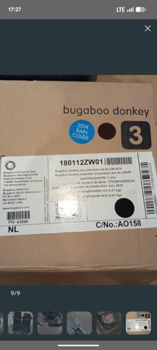 Bugaboo Donkey Gemelar Beige No se hace envíos
