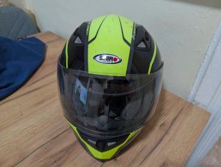 Casco Moto Shiro Negro y Amarillo