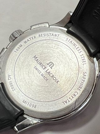 Reloj Maurice Lacroix Miros Negro/Plata