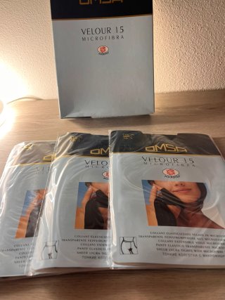 Collant Omsa Velour 15 Den Nero Tg. II