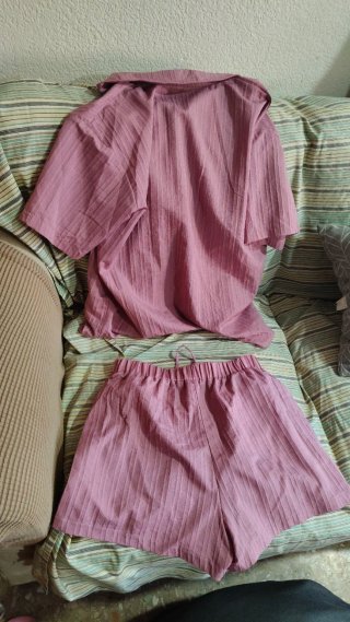 Conjunto Camisa y Shorts Rosa