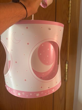 Lámpara infantil luna y estrellas