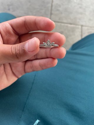 Anillo Pandora Tiara Brillante Plata
