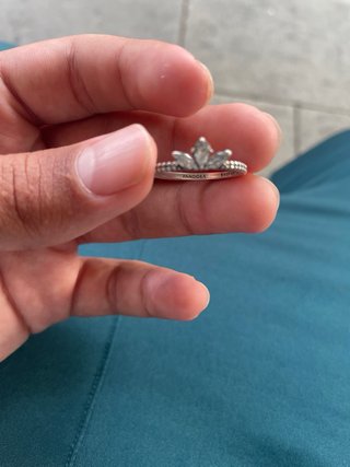Anillo Pandora Tiara Brillante Plata