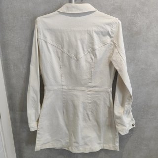 Vestido corto Zara blanco