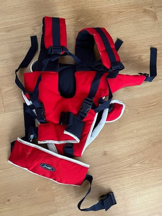 Mochila Portabebés Jane Roja y Azul