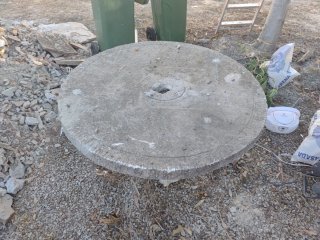 Mesa de piedra para jardín