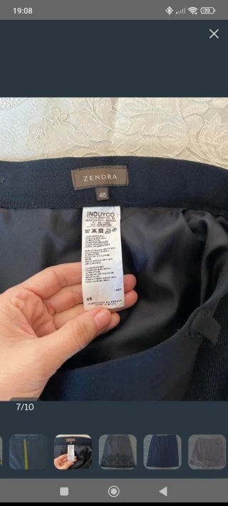 Falda negra mujer El Corte Inglés.