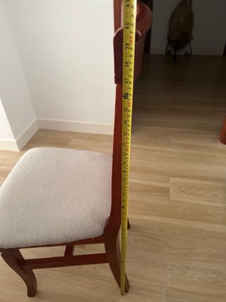 Mesa Comedor Madera + 6 Sillas + Cristal