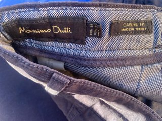 Pantalón Chino Massimo Dutti Azul Talla 38