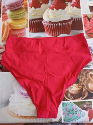 Braguitas Bikini Azul Marino y rojo