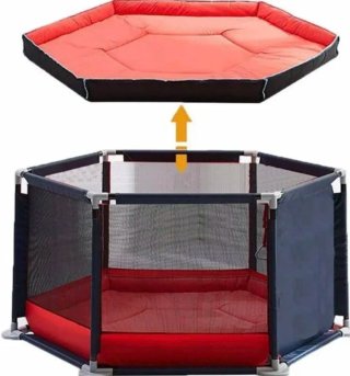 Parque hexagonal para bebé