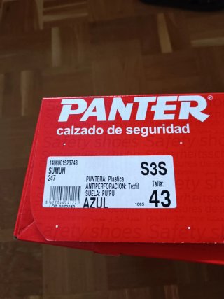 Botas de seguridad Panter grises y amarillas