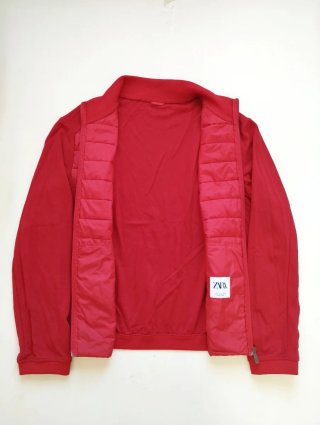 Chaqueta Zara Híbrida Roja Ligera
