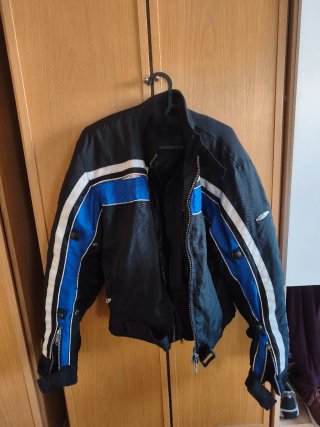 Chaqueta Moto 3somteam Negra y Azul XS