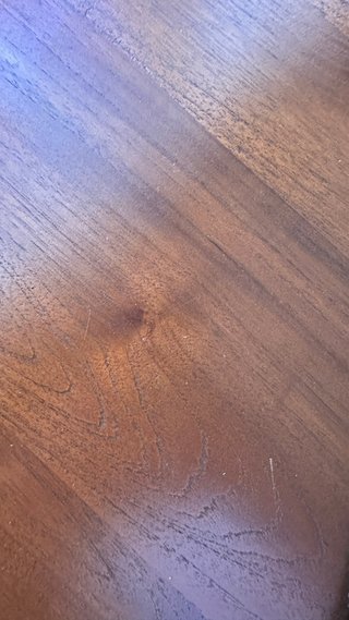 Mesa redonda de madera de teka 76 x71cm