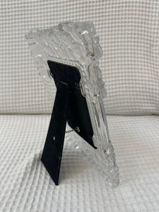 Marco de fotos cristal flores relieve
