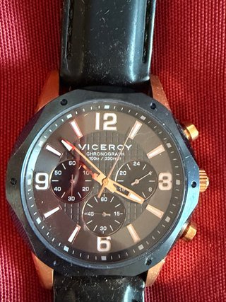 Reloj Viceroy Cronógrafo Negro y Dorado