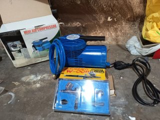 Aerógrafo y Compresor Mini