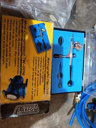 Aerógrafo y Compresor Mini