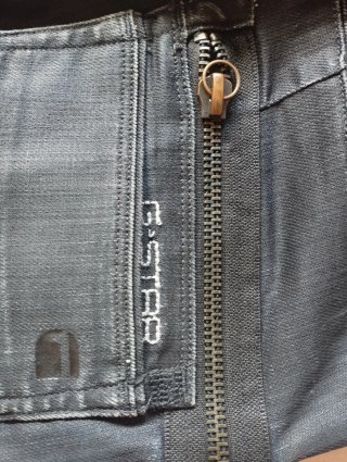 Pantalón G-Star RAW Negro Cremalleras